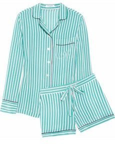 Striped Silk Pajamas