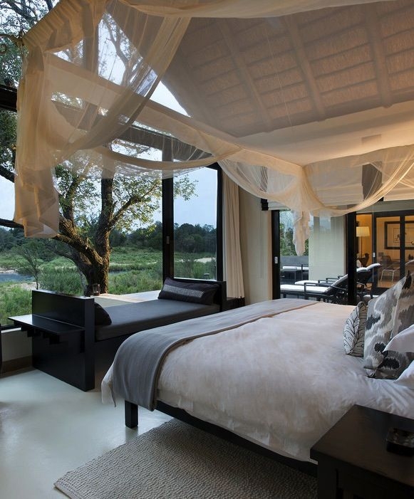 A View of the African Bush from the Ivory Lodge at the Lion Sands Game Reserve, South Africa