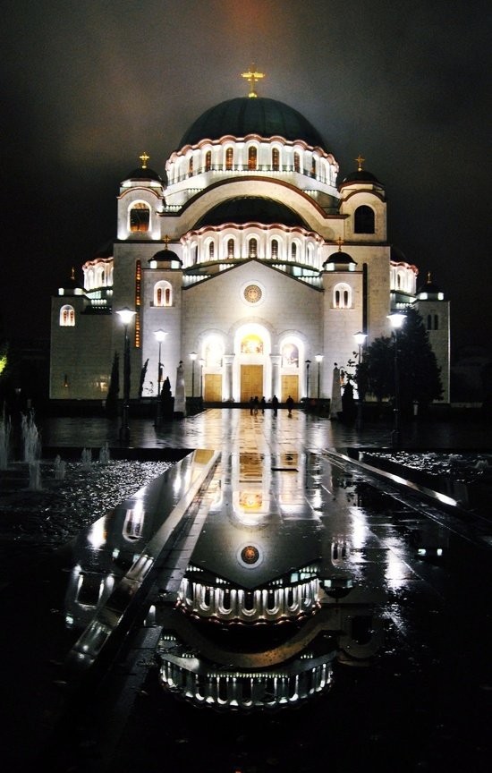 Cathedral of Saint Sava,night,metropolis,darkness,midnight,