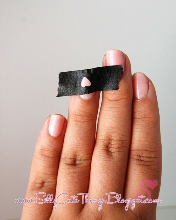 Use Hole Puncher and Masking Tape to Make Shapes