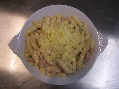 Pasta with Bacon and Cheese