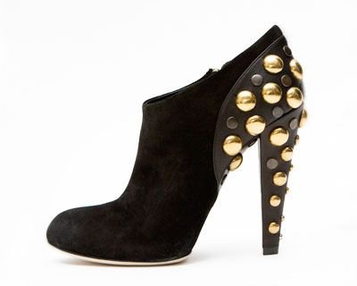 Gucci Suede Bootie with Stud Detail