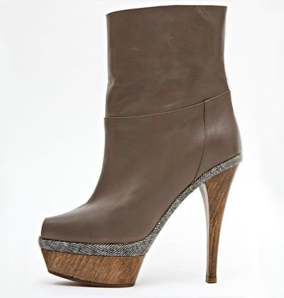 Marni Ankle Boot with Wood Platform