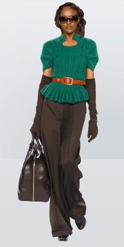 Belted Sweater and Wide Legged Pants