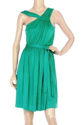 Mint Jodi Arnold Asymmetric Silk Jersey Dress