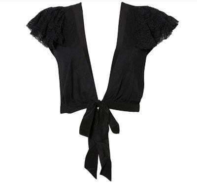 Lace Frill Bed Jacket