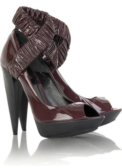 Burberry Prorsum Ruched Platform Pumps