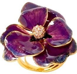 Anthropologie Gilded Posie Ring