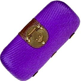 Purple Weave Clutch