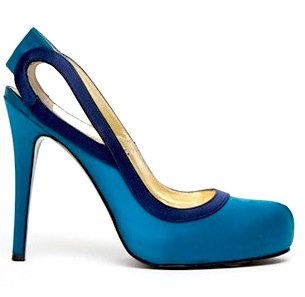 Satin Pumps with Cutout Detail by Bruno Frisoni