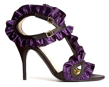 Bruno Frisoni Purple Ruffle Sandal