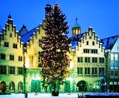 Christmas Tree in Frankfurt, Germany