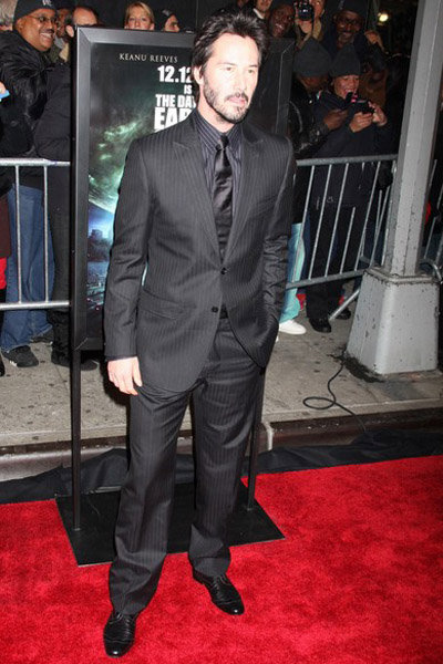 Keanu Reeves at the NY Premiere of the Day the Earth Stood Still: