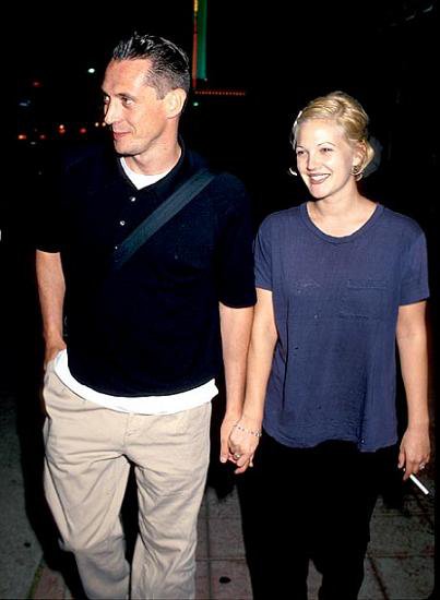 Drew Barrymore and Jeremy Thomas