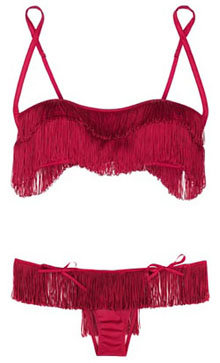 Fringed Balconette Bra and Thong by La Perla ...