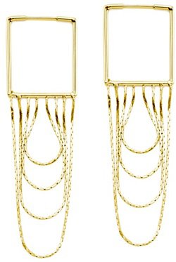 Square Chain Waterfall Earrings by Maison Martin Margiela ...