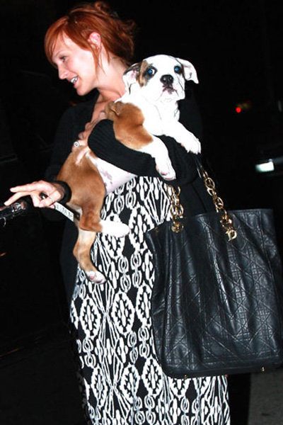 Ashlee Simpson and Rigby ...