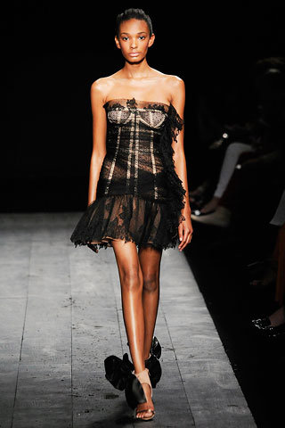 Black Lace Corset Dress