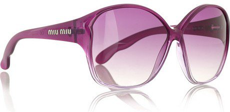 Miu Miu Square Acetate Sunglasses...