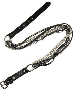 Electric Multi-chain Leather Belt