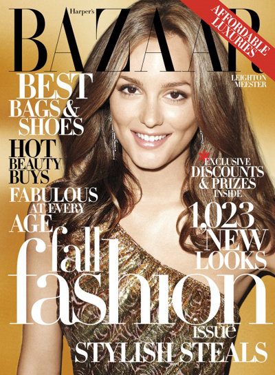 Leighton Meester on Harper's Bazaar (American)