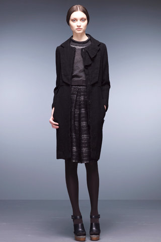 Long Black Overcoat from Hanii Y