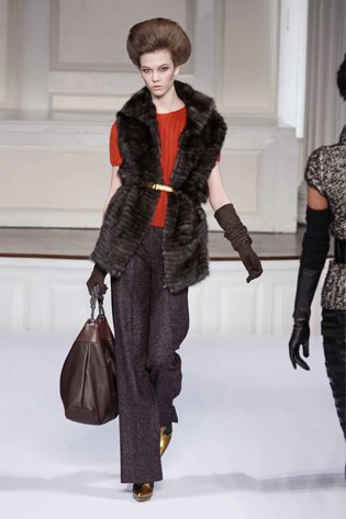 Oscar De La Renta Double Face Sable Fur Vest