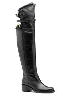 Devandra Mid Heel over the Knee Boots