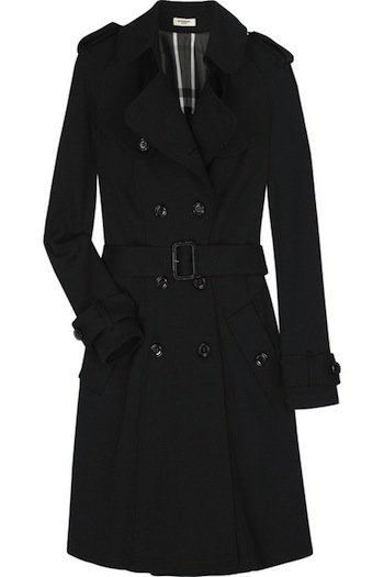 Burberry Wool Jersey Trench Coat