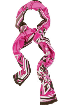 Emilio Pucci Printed Wool and Silk Scarf