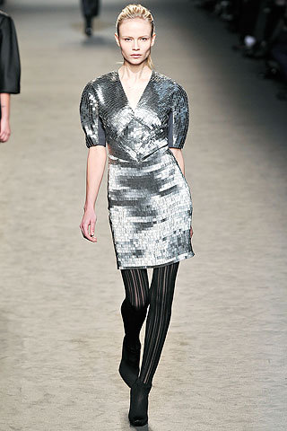 Stella McCartney Sequin Silver Dress