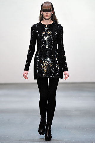 Louis Goldin's Short Black Sequin Dress