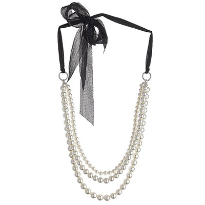 Pearl Ribbon Necklace by Dorothy Parker