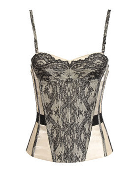 Balenciaga Lace and Silk Bustier –