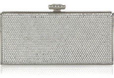 Judith Leiber Slender Curve Crystal Embellished Clutch