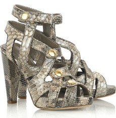 Loeffler Randall Keira Snakeskin-print Sandals