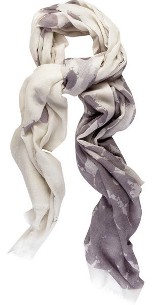 Virginia Johnson White'nGrey Scarf