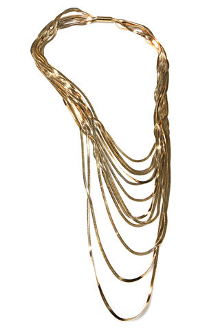 Martin Grant. Plated Gold Katrina Necklace