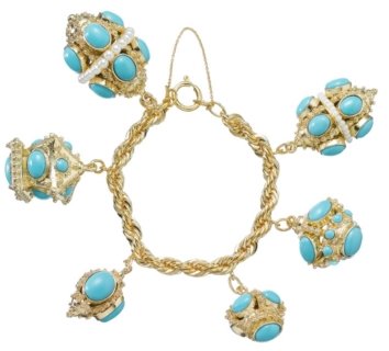 Marc Jacobs Turquoise Bauble Bracelet