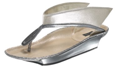 Marc Jacobs #MJ14318 – Silver Talaria Thong Sandal