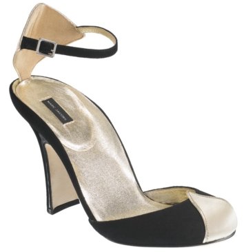 Marc Jacobs #MJ14441 – Black and Pearl Heels with Ankle Strap