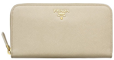 Prada Simple 4-Compartent Wallet