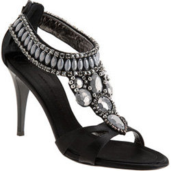 Giuseppe Zanotti Crystal Cluster T-Strap Sandal