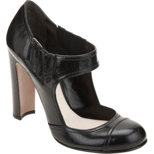 Prada Cap-Toe Mary Jane – Black