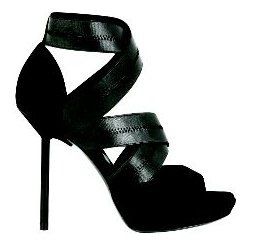 Elastic and Suede Sandal