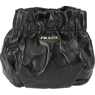 PRADA Mini Drawstring Pouch - Black