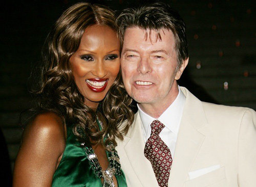 Iman and David Bowie