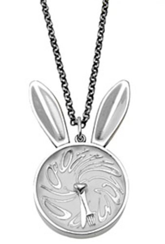 Tom Binns Rabbit Clock Necklace