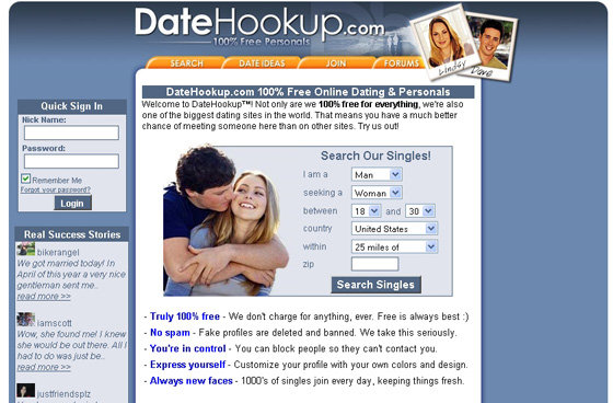 best free dating sites for hookups