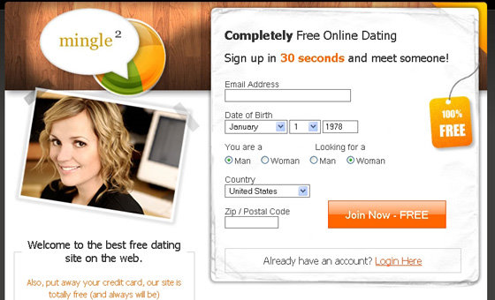 100 credit card free dating sites